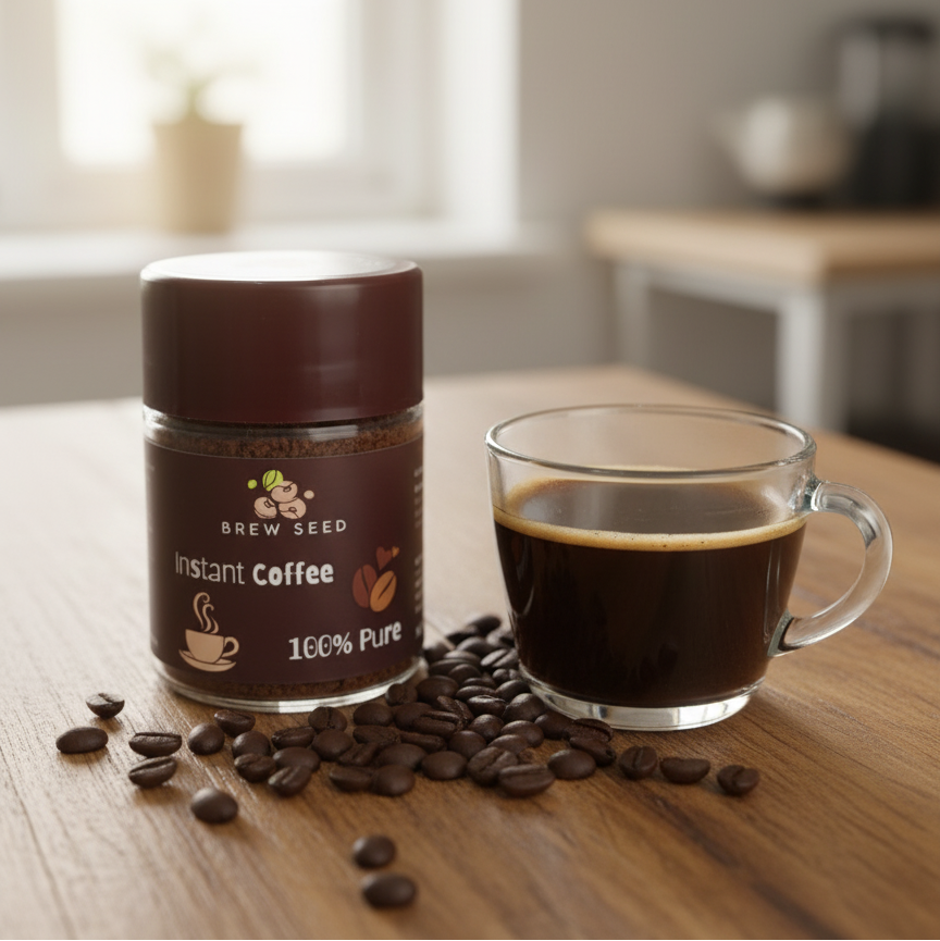 Brew Seed Instant Coffee – 100% Pure - 50g