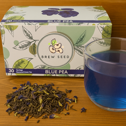 Brew Seed Blue Pea Green Tea 30 Tea Bags Main