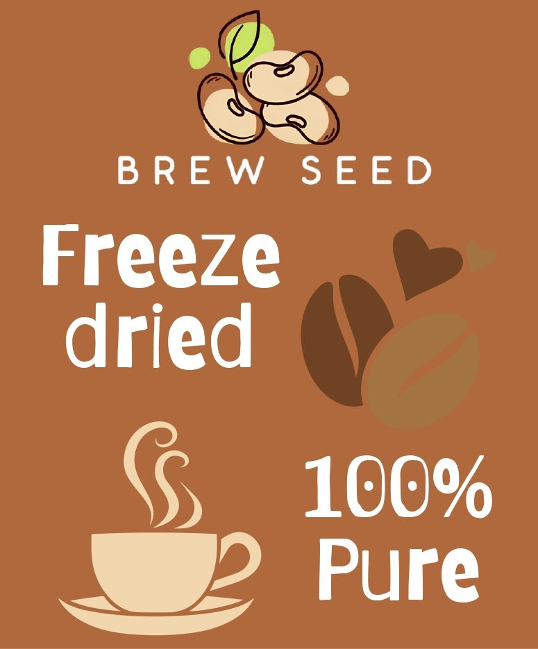 Brew Seed Freeze Dried Coffee Label