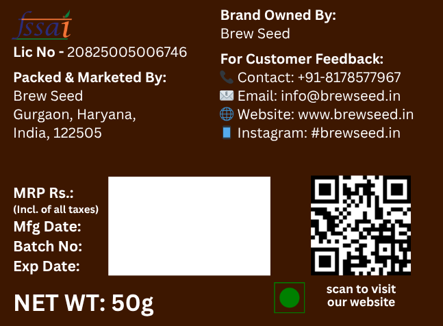 Brew Seed Instant Coffee 50g Details
