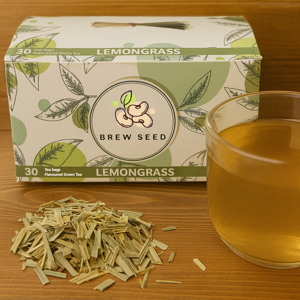 Brew Seed Lemongrass Green Tea 30 Tea Bags Main