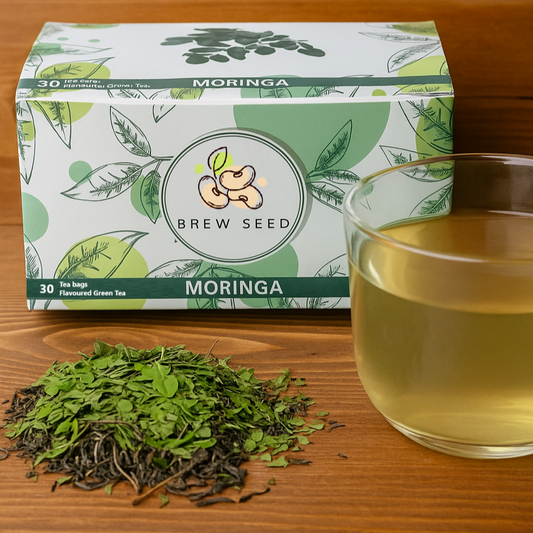 Brew Seed Moringa Green Tea 30 Tea Bags Main