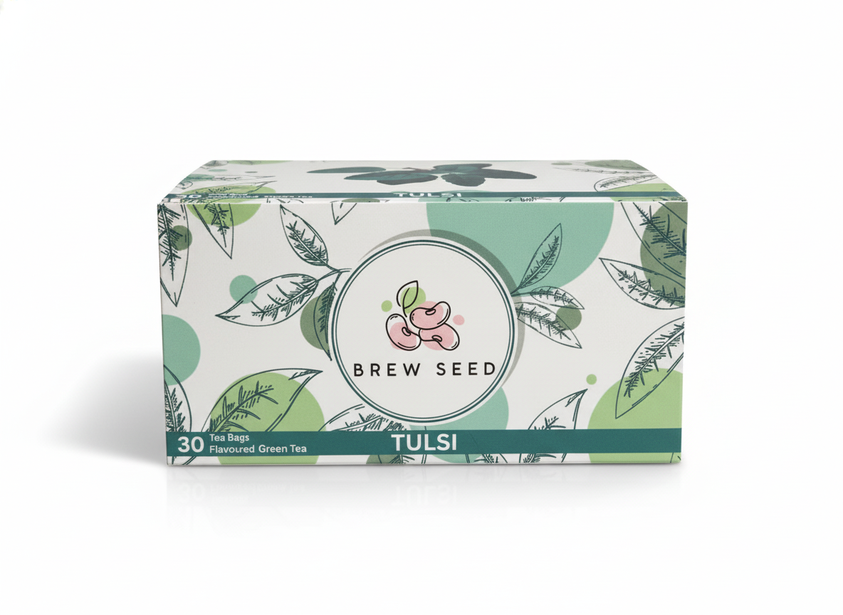 Brew Seed Tulsi Green Tea 30 Tea Bags