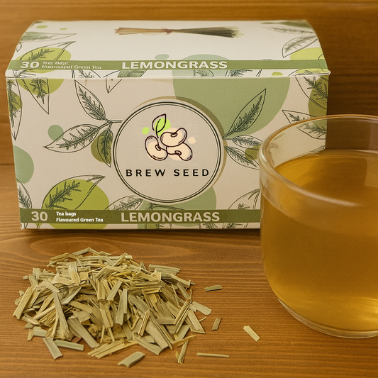 Brew Seed Lemongrass Green Tea (30 Tea Bags)