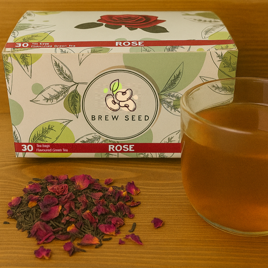 Brew Seed Rose Green Tea (30 Tea Bags)