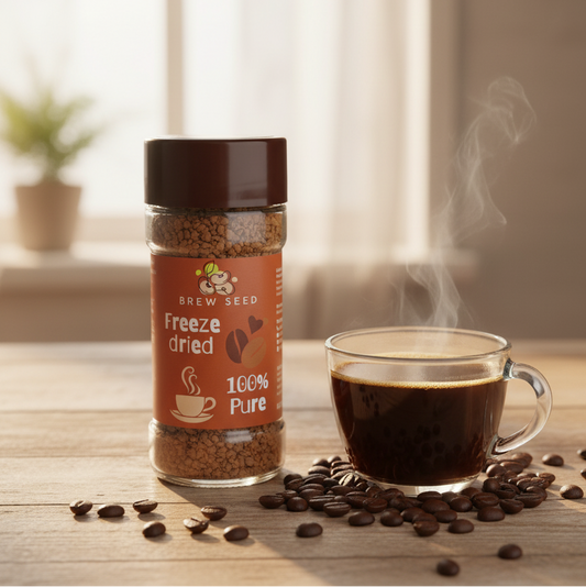 Brew Seed Freeze Dried Premium Coffee – 100% Pure - 100g